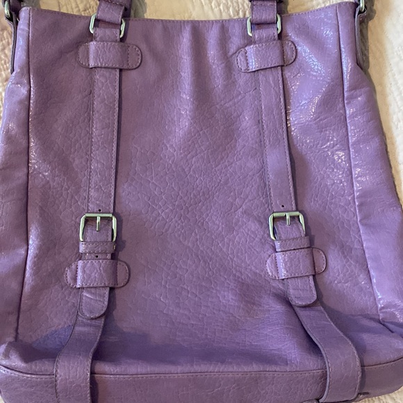 💜SUPER PRETTY large crossbody bag. Joy & Lucca. Gorgeous deep LAVENDER 💜 - Picture 6 of 12